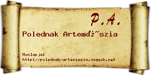 Polednak Artemíszia névjegykártya